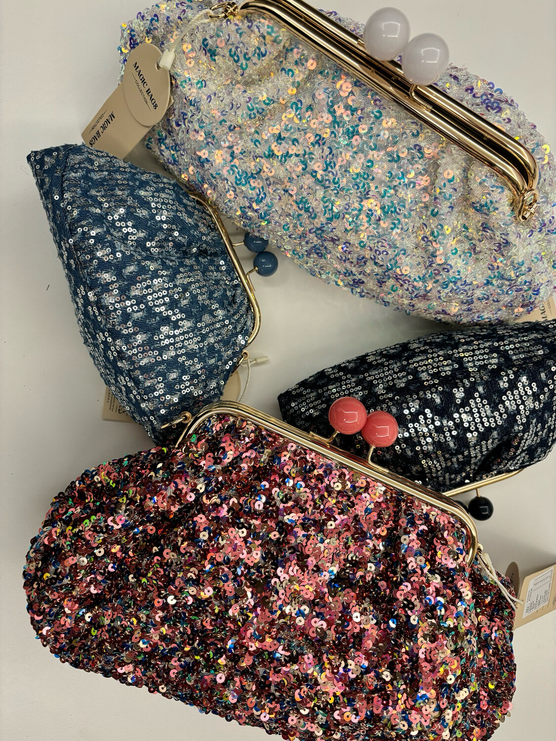 Sac pochons sequins avec chaine