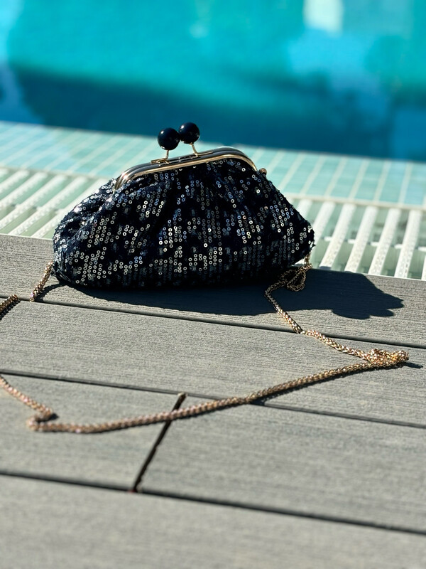Sac pochons sequins avec chaine