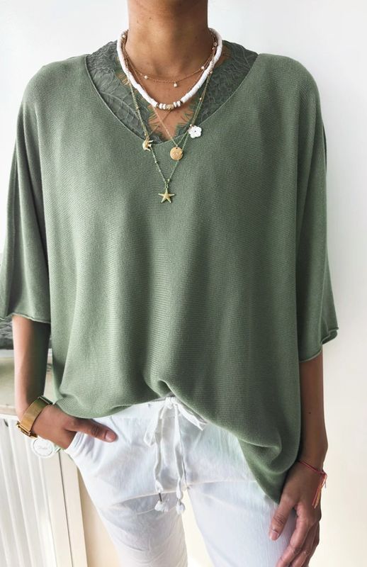 Pull oversize maille fine