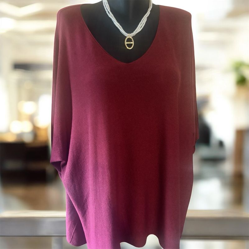 Pull oversize maille fine