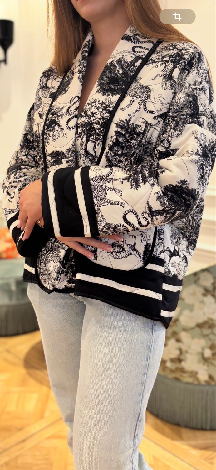 Veste matelassée kimono 