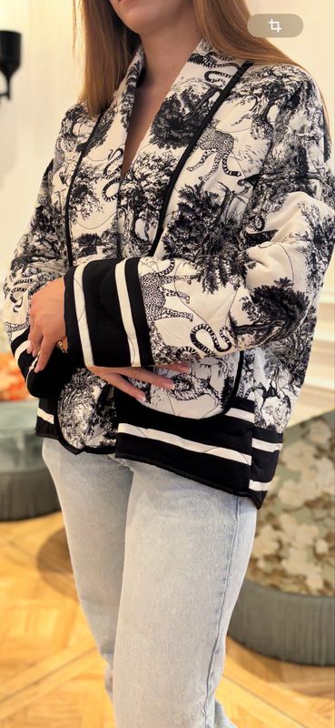Veste matelassée kimono 