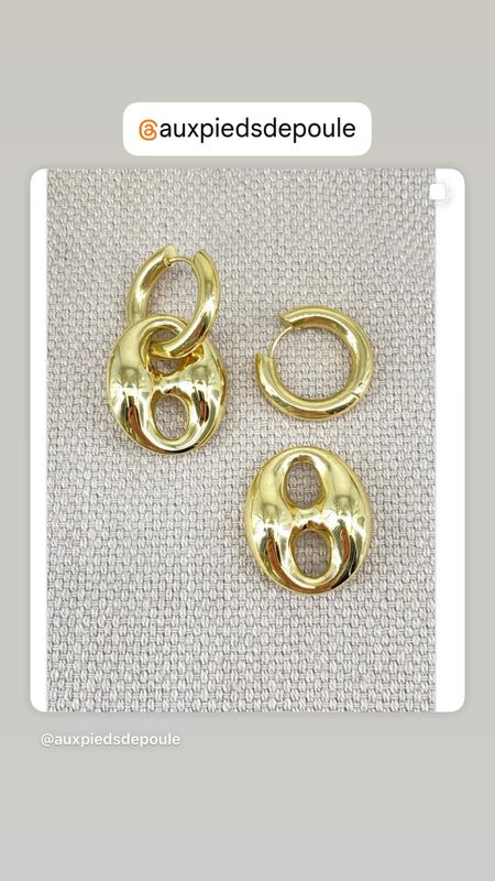 Boucles d oreilles maille 
