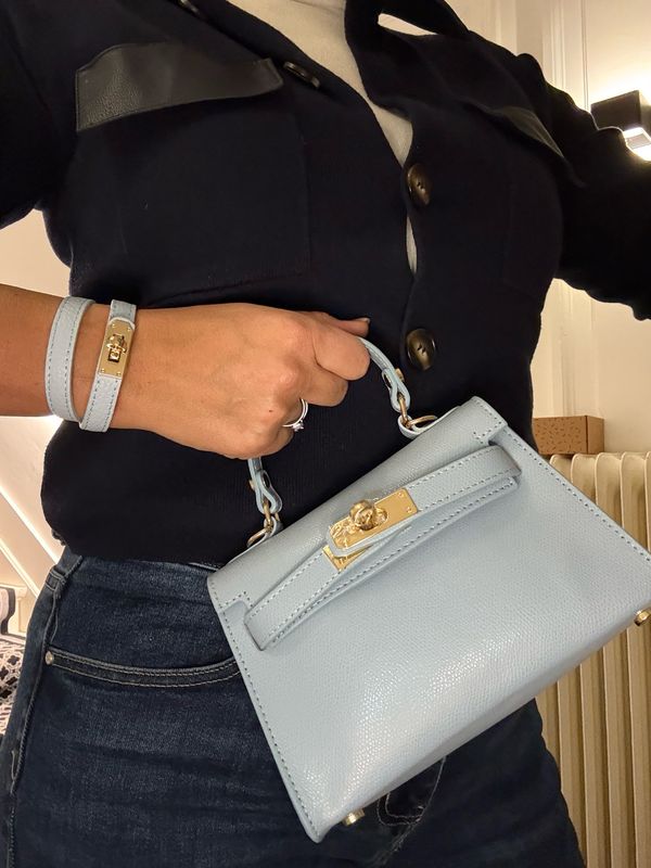 Sac brillant cuir 