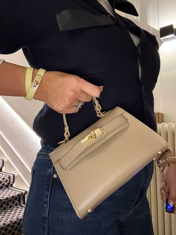 Sac brillant cuir 