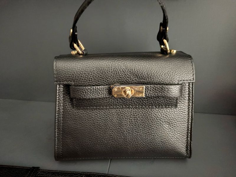 Sac premium Leather black Alissa 