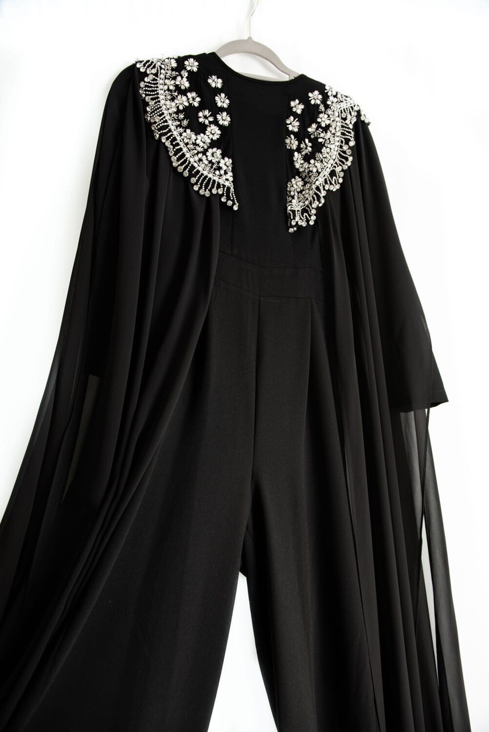 Cape detail jumpsuit