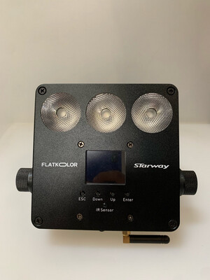 FLATKOLOR - Projecteur sur batterie 3 Leds STARWAY