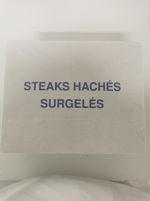 Cartons de steaks hachés