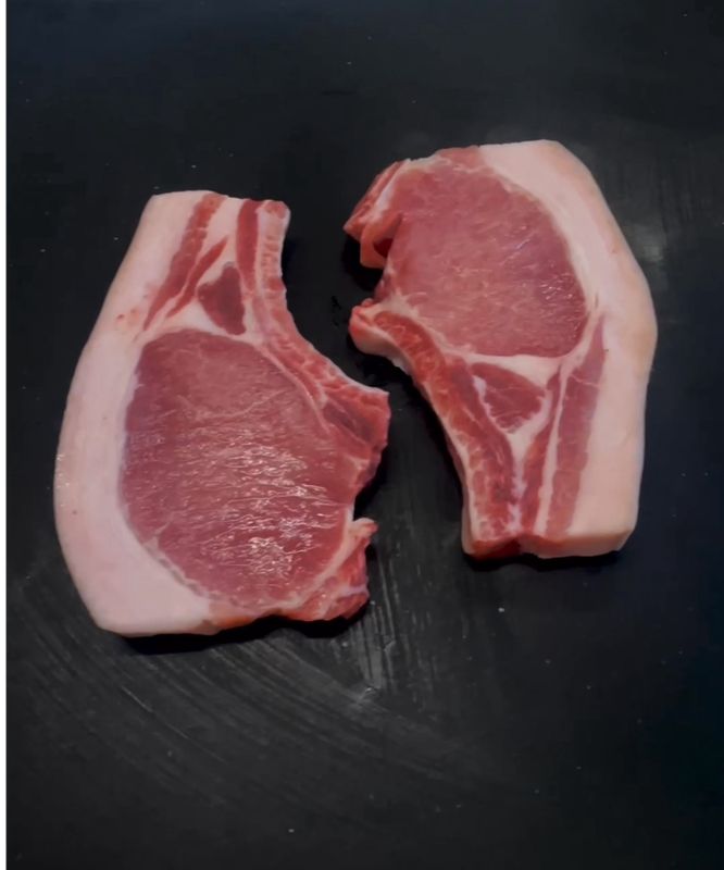 Côtes de porc paysanne