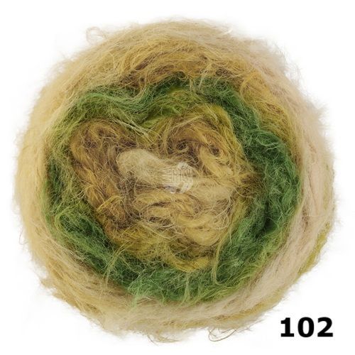 BASTA MISTA, Farbe & Bestand: 102 =   Pastellgelb/Senf/Lind-/Apfelgrün