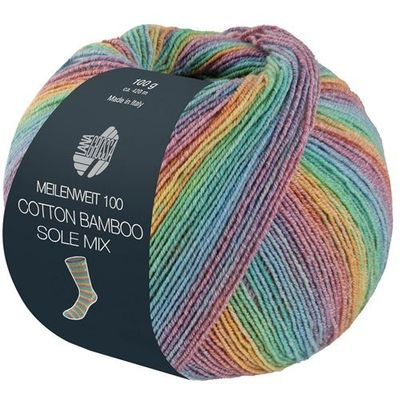 Sockenwolle COTTON BAMBOO SOLE MIX