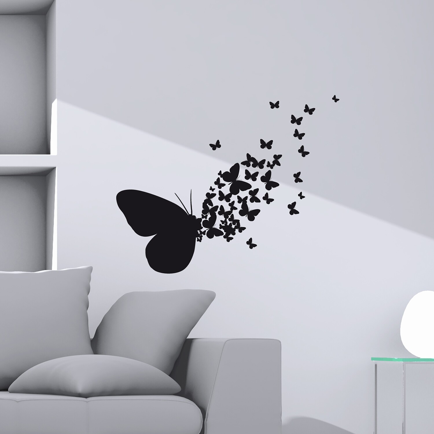 Crearreda 54110 - Butterflies Silhouettes Self Adhesive Wall Sticker