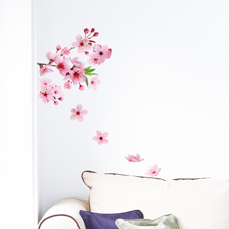 Crearreda 54327 - Cherry Blossom Self Adhesive Wall Sticker