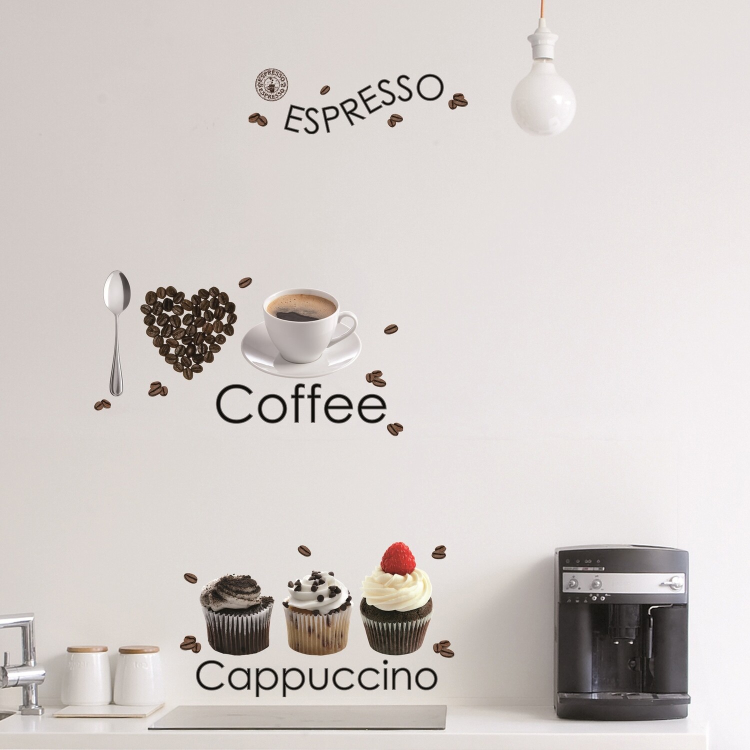 Crearreda 58106 - Espresso Self Adhesive Wall Sticker