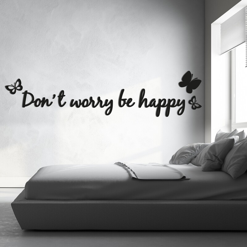 Crearreda 58511 - Don&#39;t Worry Self Adhesive Removable Foam Sticker