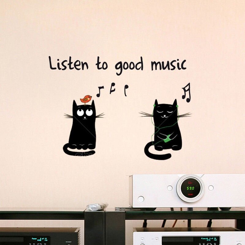Crearreda 62033 - Good Music Self Adhesive Wall Quote
