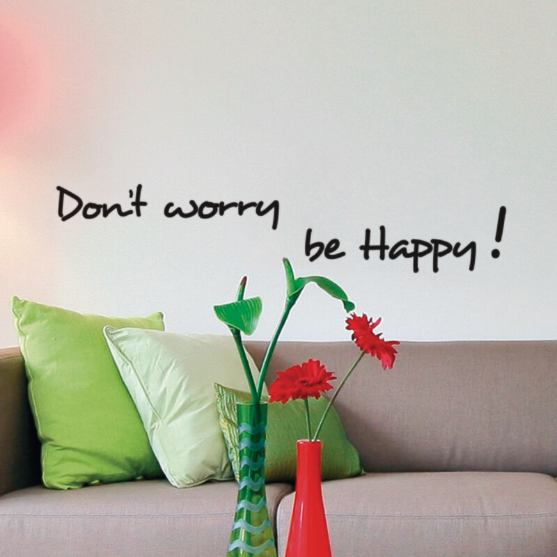 Crearreda 62012 - Happiness Self Adhesive Wall Quote