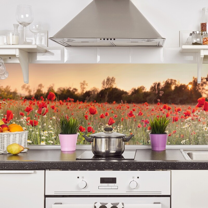 Crearreda 67317- Poppies Self Adhesive Backsplash