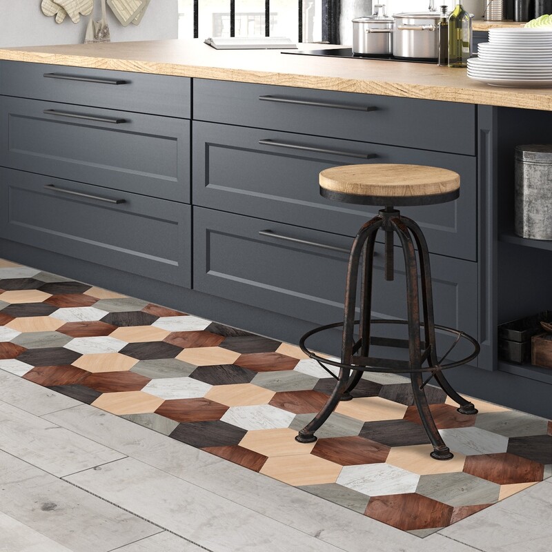 Crearreda 83071 - Mixed Wood Self Adhesive Vinyl Runner