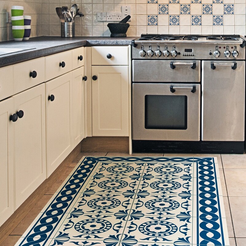Crearreda 83081 - Tile Carpet Self Adhesive Vinyl Runner