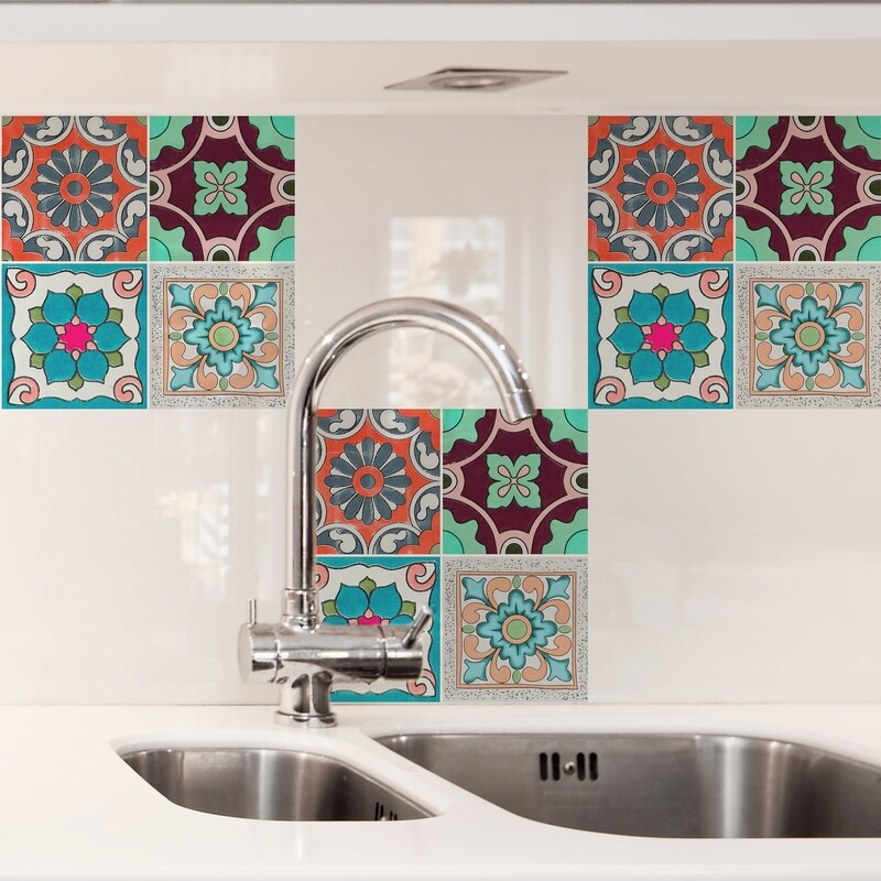 Crearreda 31221 -Sicily Self Adhesive Tile Cover