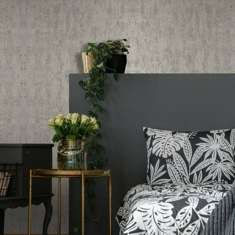 Molten Pale Gold Textured Wallpaper