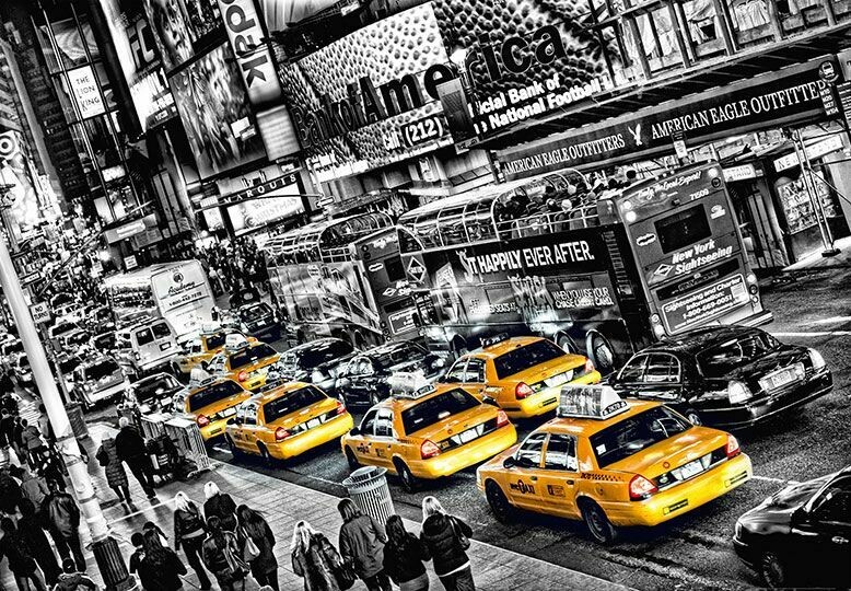 Cabs Queue Wall Mural