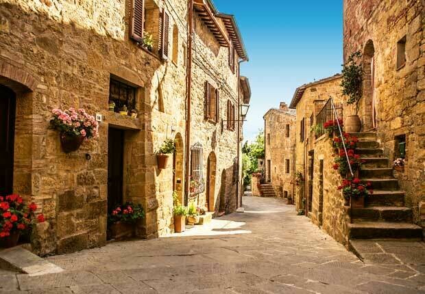 Tuscany Village Wall Mural