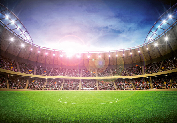 Stadium At Night Mural