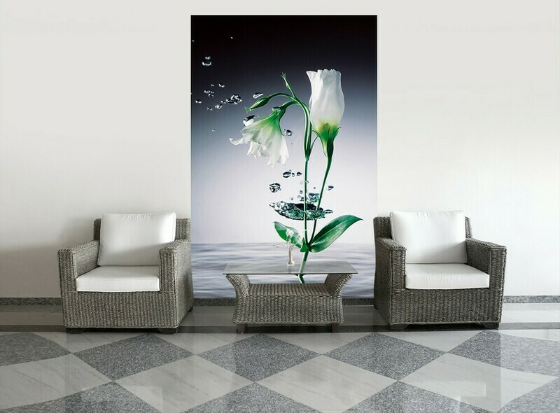 Crystal Flowers Wall Mural