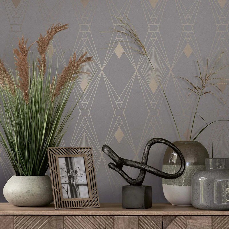 NEXT Deco Geometric Grey