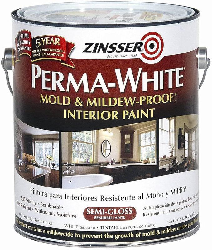 ZINSSER Mold and Mildew Proof Interior Paint Semi Gloss 1G 02761