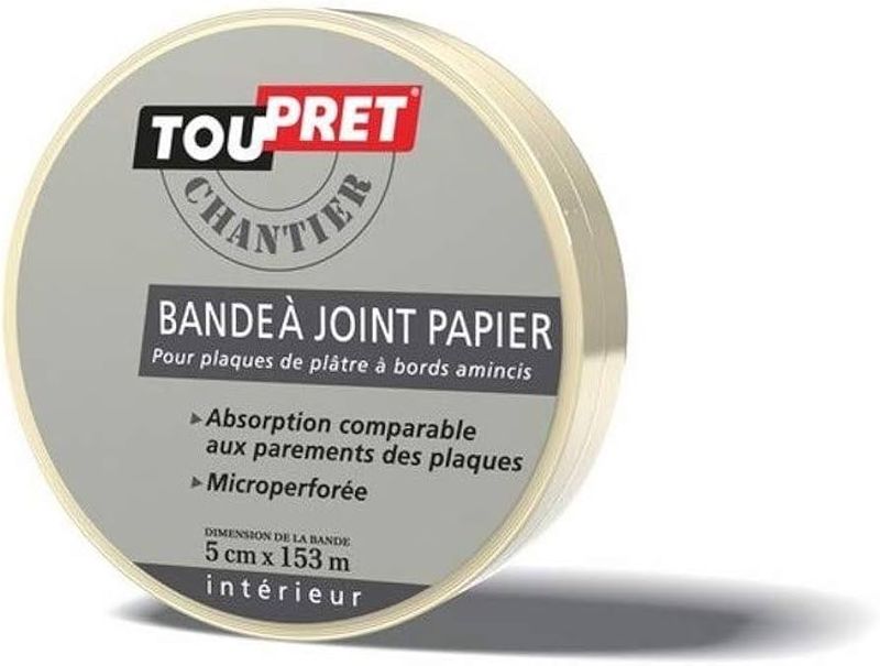Toupret Reinforced joint tape 5Cm*153M, White