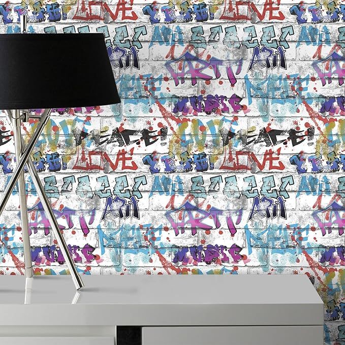 Individual Fresco Graffiti Multi Wallpaper 101686