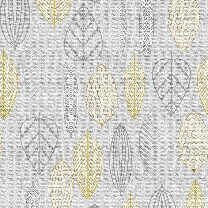 Livia - Scandi Leaf Yellow 104871