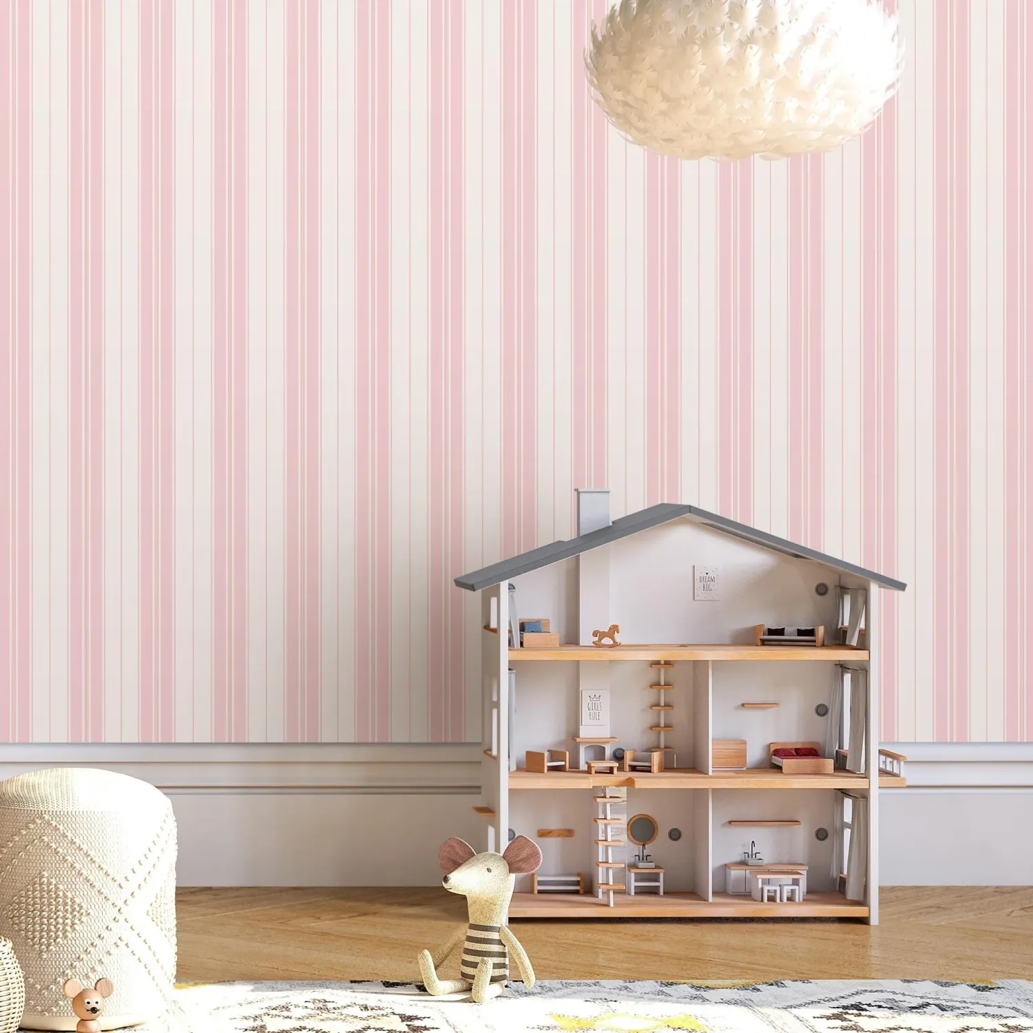 Cotton Candy Stripe Wallpaper 100096