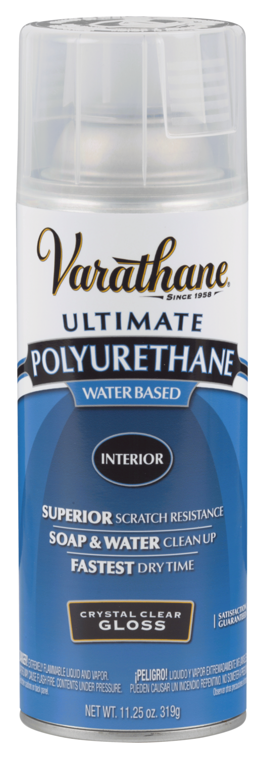 Rust-Oleum Water Based Polyurethane Spray, Finish: Gloss