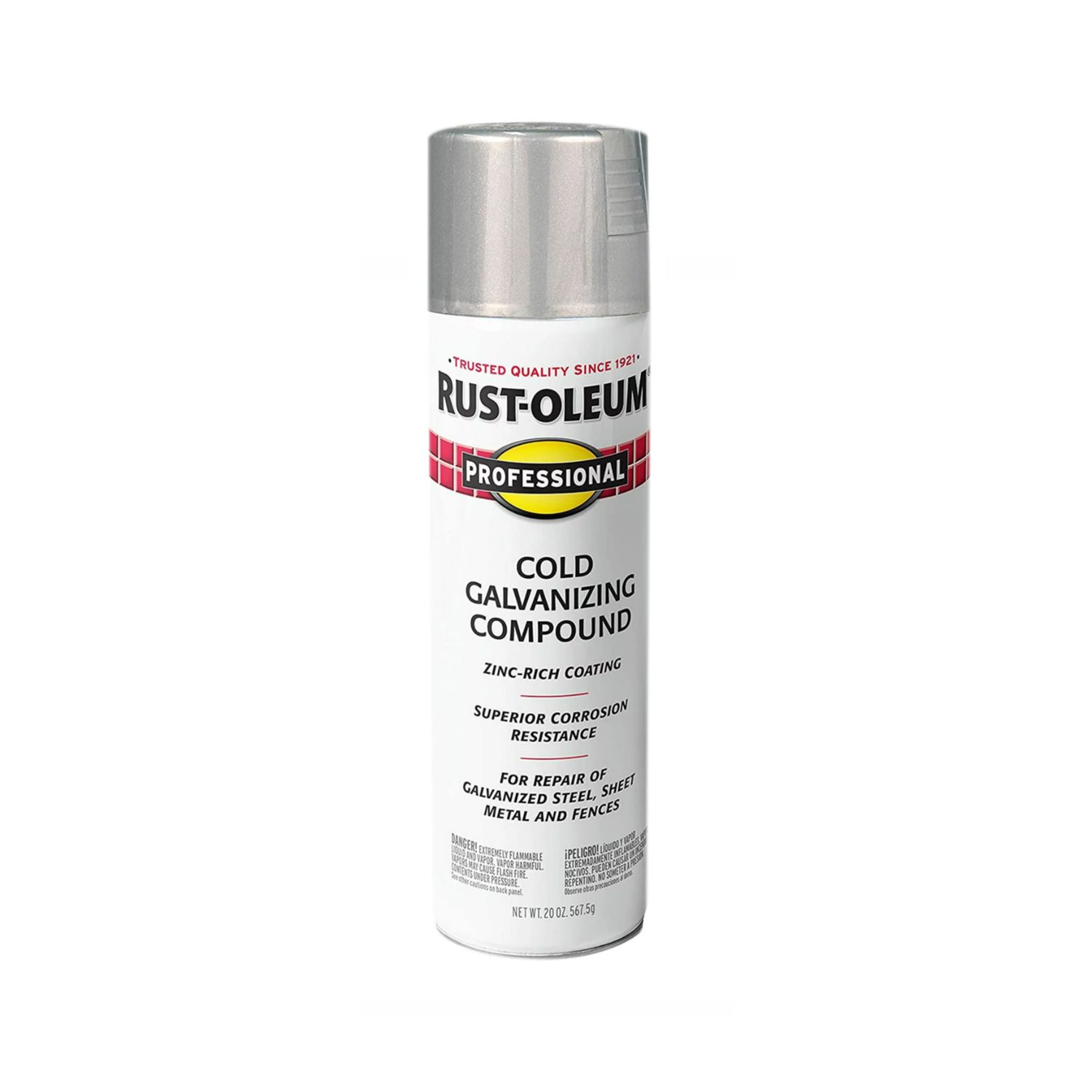 Cold Gray, Rust-Oleum Professional Galvanizing Compound Spray Paint 20 OZ