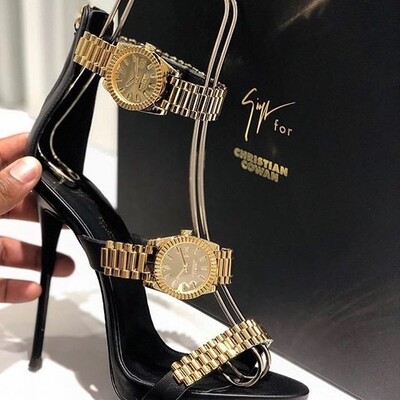Watch decor 12cm high heels