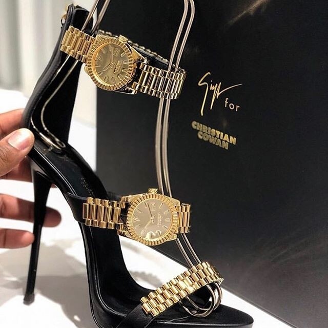 Watch decor 12cm high heels