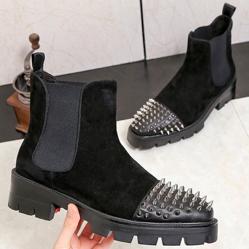 Spike unisex boots