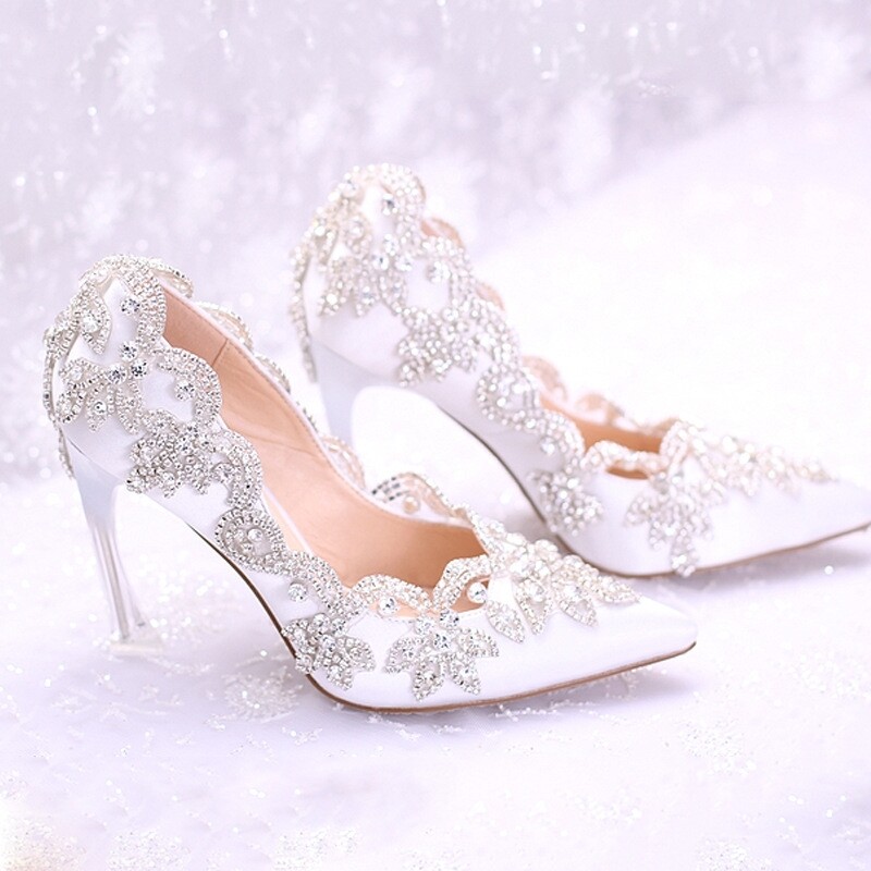 Crystal bridal shoes 