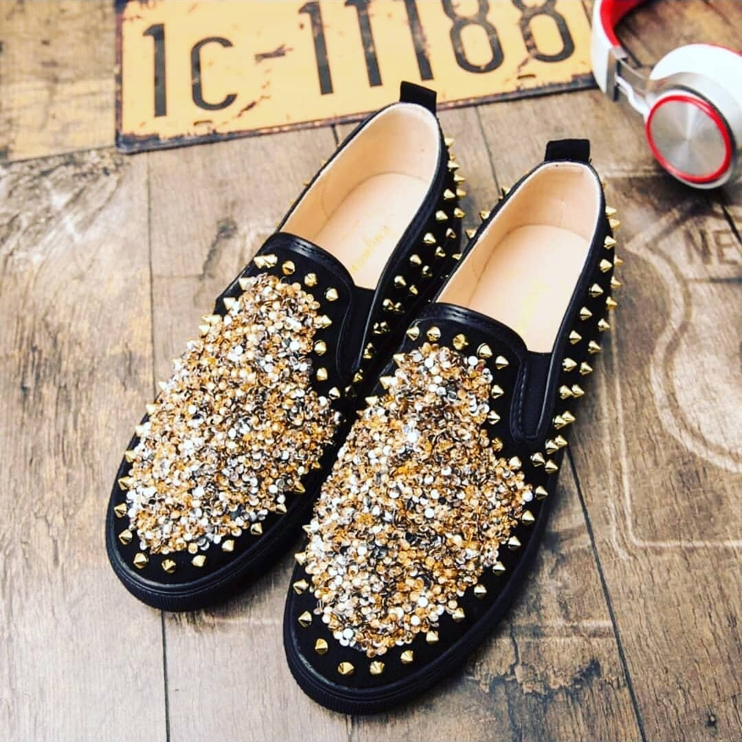 Gold Spike sneaker