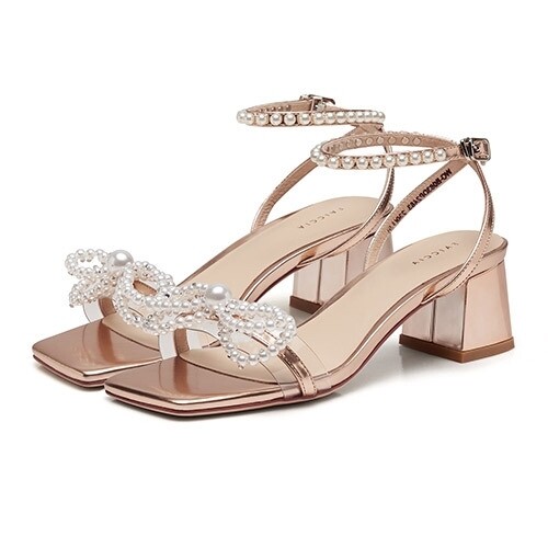 Bridal block heel 