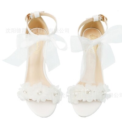 Floral bridal heel 