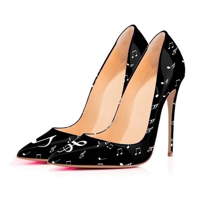 Musical note heel