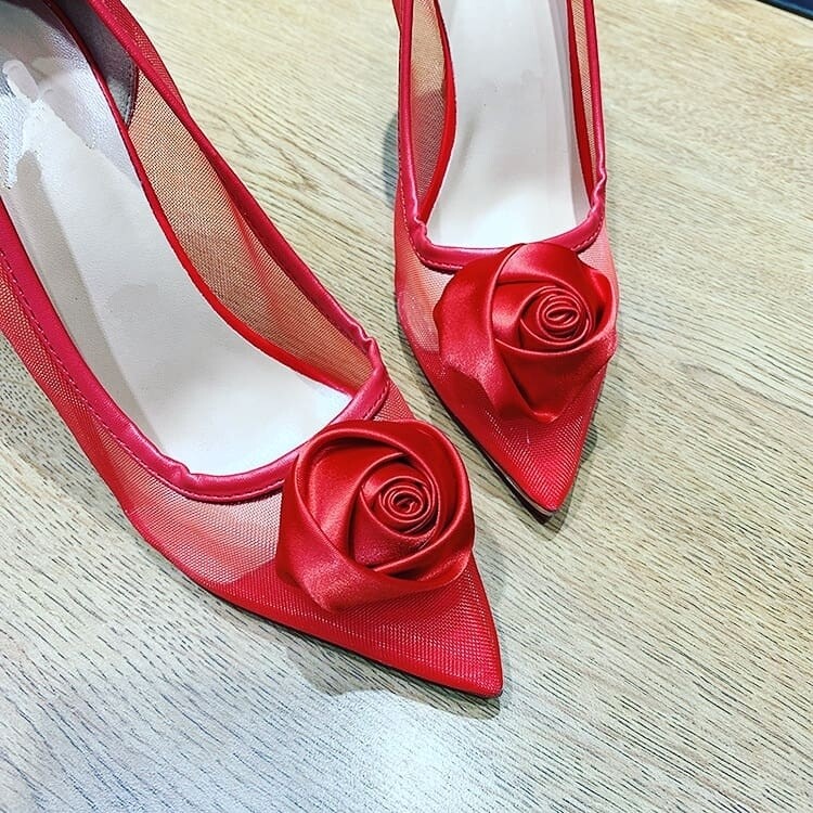 Floral Top Heel