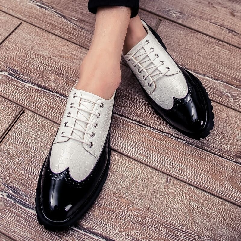 Vintage lace loafers
