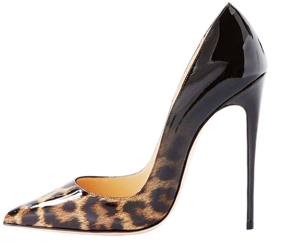 Animal print heel 